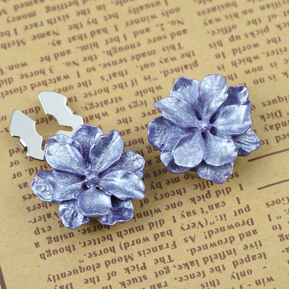 ICEYY Pearlescent Gardenia Flower Button Covers Set Womens Shirt Cufflinks for Tux Shirt Decoration Clothes 250804