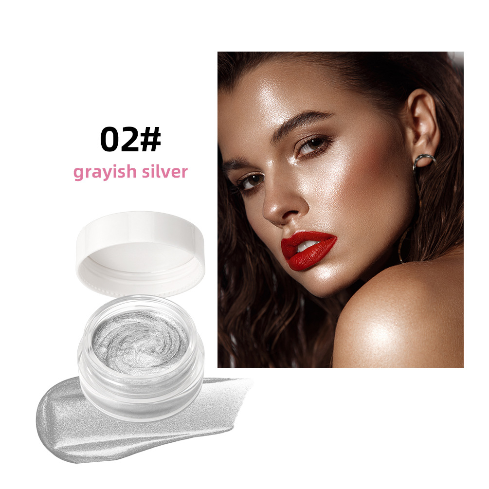 QIBEST Shimmer Glitter Highlighter Cream Eye Shadow Silkworm Gold Face Contour Bronzer Brighten Body Highlight Iluminador Makeup X250820