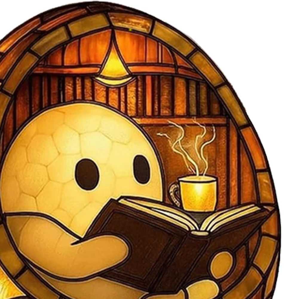 Ghost Reading Book Lamp Adorable Ghost Reading Night Light Halloween Decor for Readers Book Lovers XJ250804