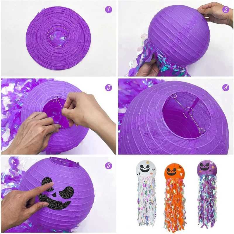 Halloween Pumpkin Lanterns Outdoor Ghost Decorations Home Party Decoration Supplies Spooky Halloween Props for Celebrations XJ250804