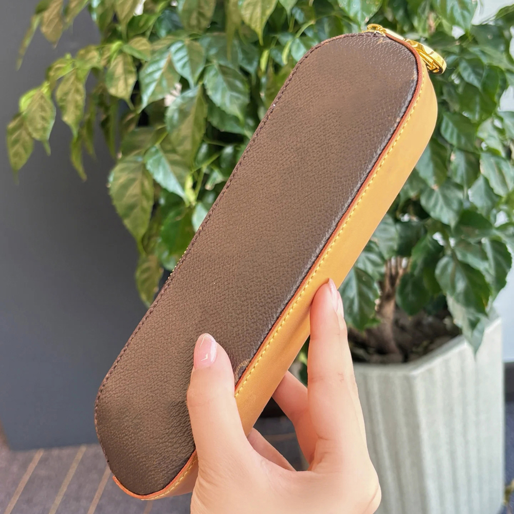 designer bag charm Mini pen case Pencil keychain fashion case Small coin wallet easy to accompany daily Elegant chain with classic hooks zipper bag for easy storage