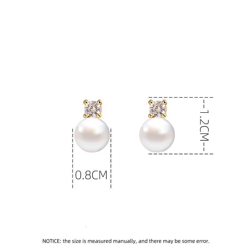 Exquisite Micro Zircon Setting Simulated Pearls Stud Earrings For Women Advanced Design Vintage Gold Color Party Jewelry OL N611 Y250804
