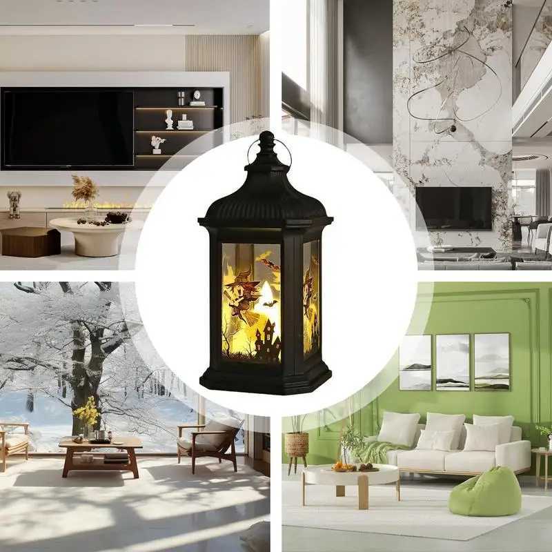 LED Pumpkin Lantern Halloween Party Horror Ghost Festival Bar Haunted House Decorations Halloween Decoration Wind Lamp Kids Gift XJ250804