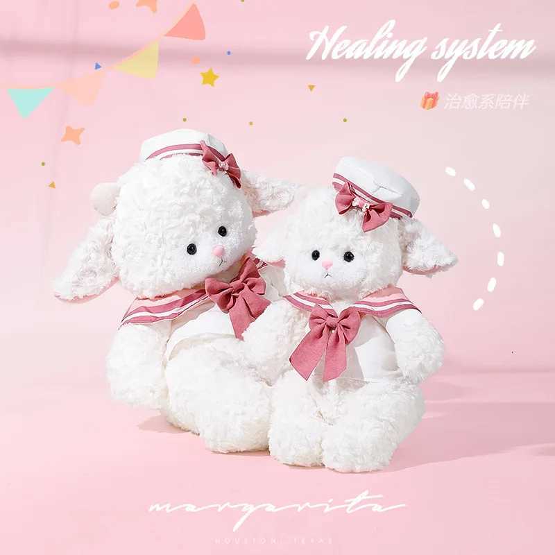 New Sailor Lamb Cartoon Ffed Toy Sheep Baa Girls Kids Gift Doll Y250805 Y260128