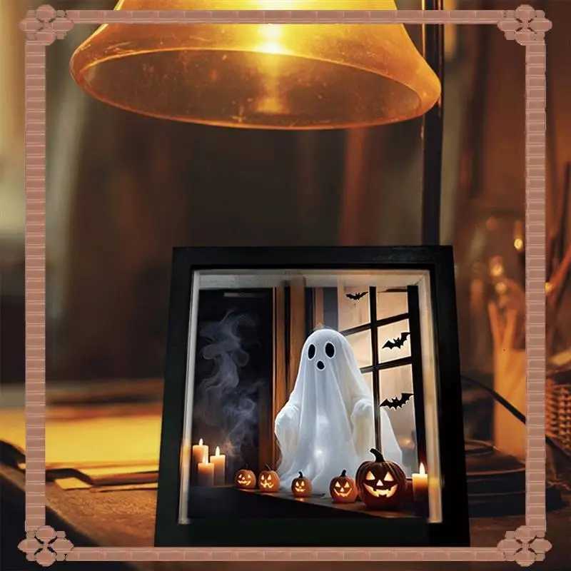 24-Hour Delivery Painting Night Light Ghost Emerging From Window Night Lamp For Halloween Home Decor Soft Eerie Glow XJ250804