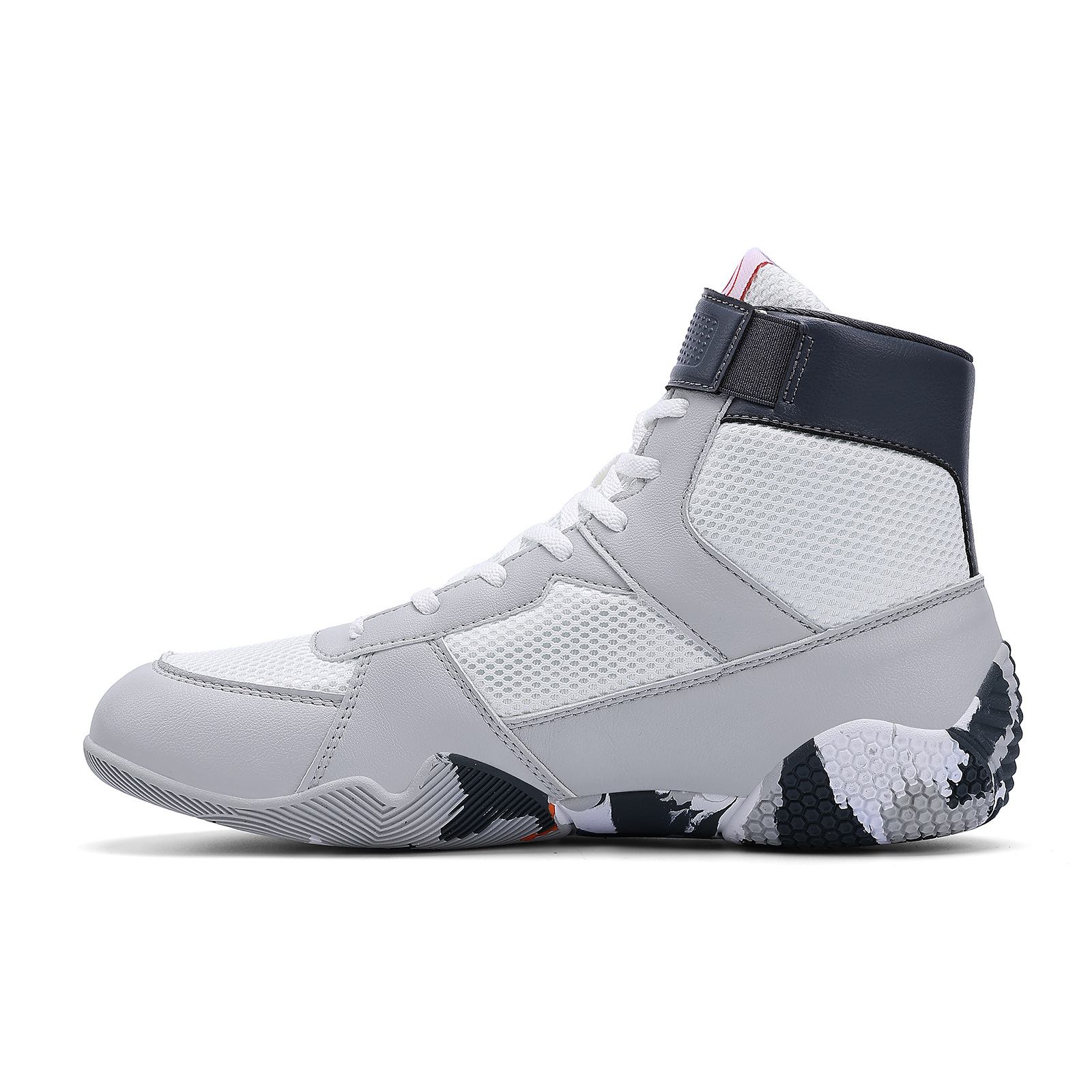 SDTDID-Men's wrestling shoes, competition training, boxing shoes, fighting, Sanda, buckle straps, non-slip fitness shoes, indoor training shoes