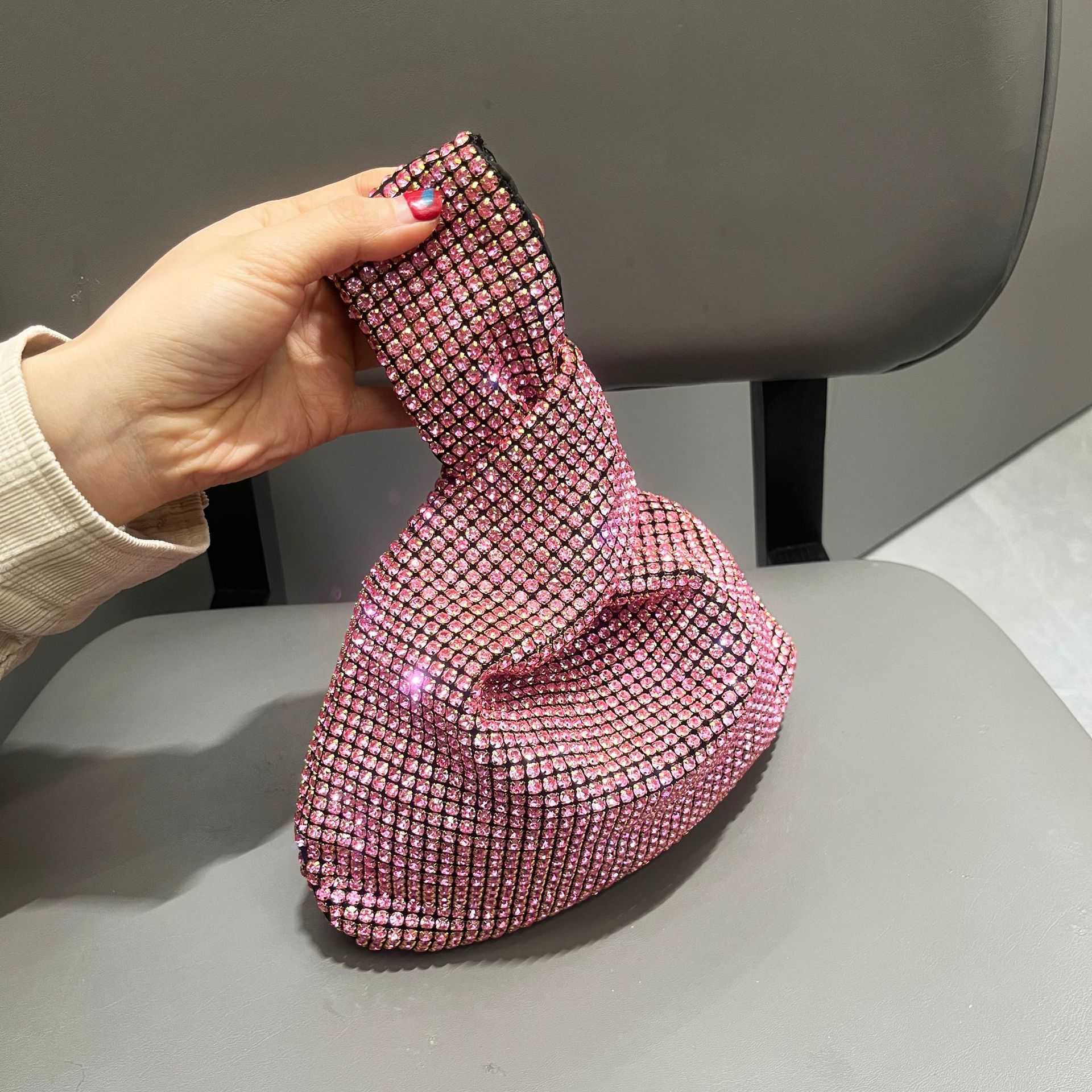 designer bag Women's Handbag Shiny Rhinestone Handmade Clutch Evening Bag Small Handbag