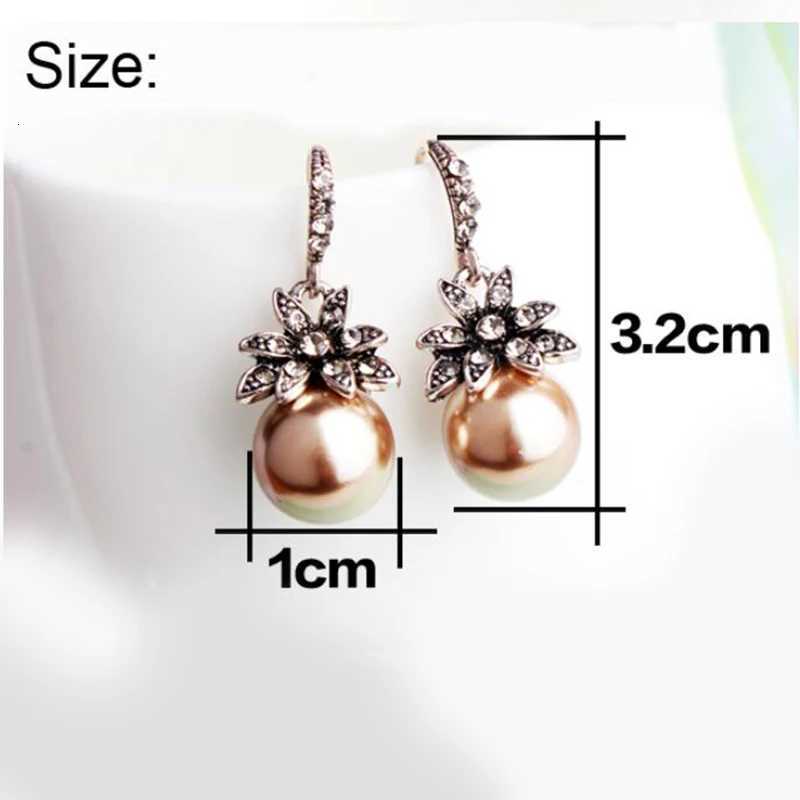 Fashion Imitation Pearl Earrings Inlaid Rhinestones Exquisite Charming Wedding Jewelry For Women Three Colors Optional 2019 Y250804
