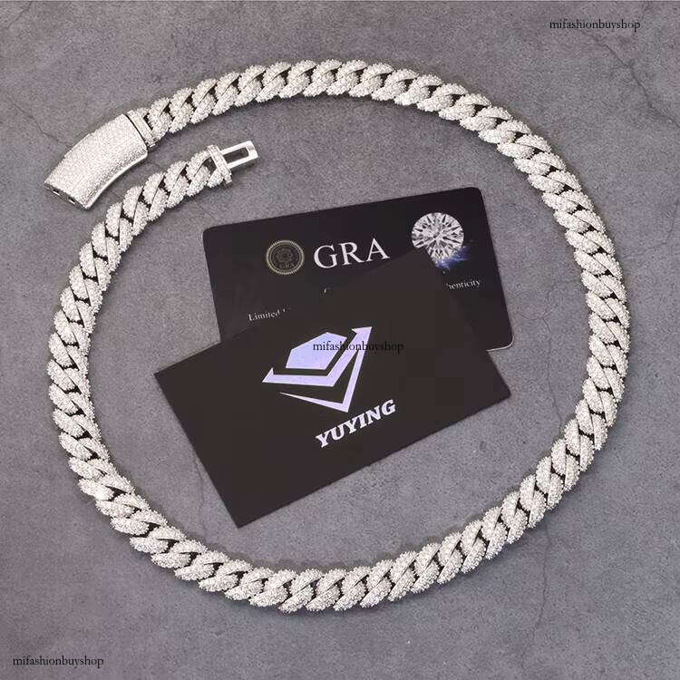 Cheapest 6MM-13MM Hip Hop Iced Out Jewelry S Sier VVS D Color Dia Moissanite Cuban Link Chain Factory Price