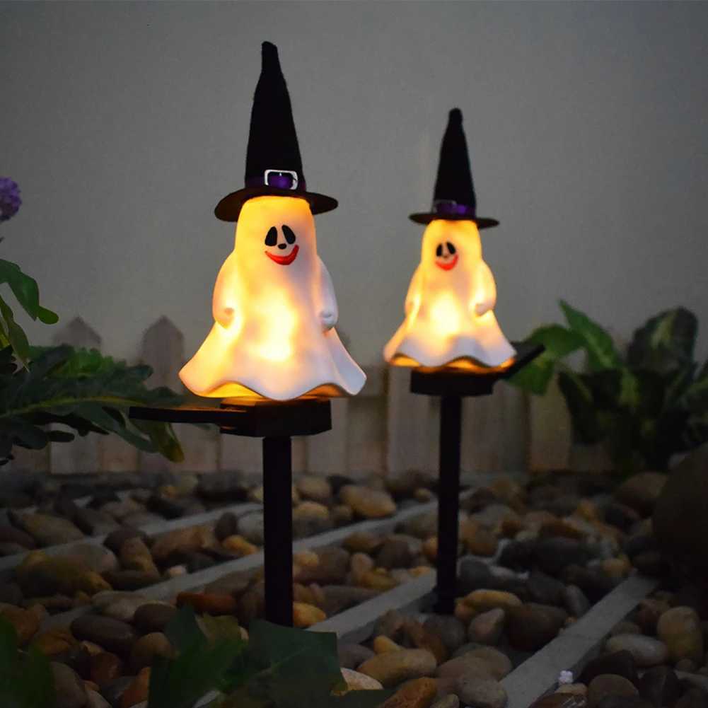 Halloween Horror Ghost Pathway Stake Lights Skull Pumpkin Stake Lamp Ghost Stakes Lantern Home Decor Outdoor Lighting Decoration XJ250804