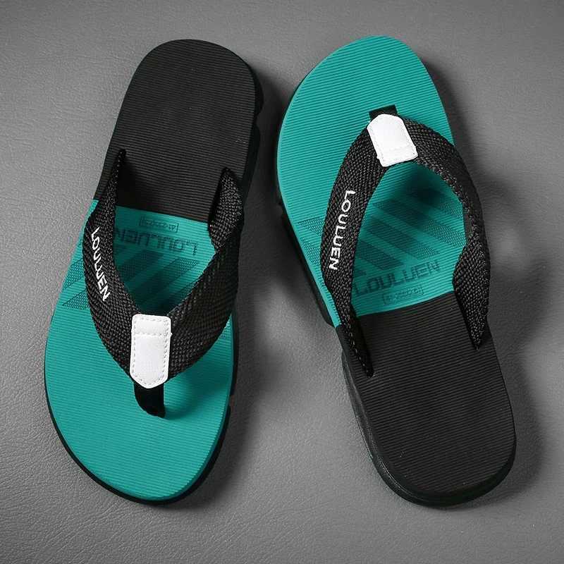 igh chuality brand men flip flops summer beach flip flops men fashion breathable casual men Beach slippers summer outdoor W250805