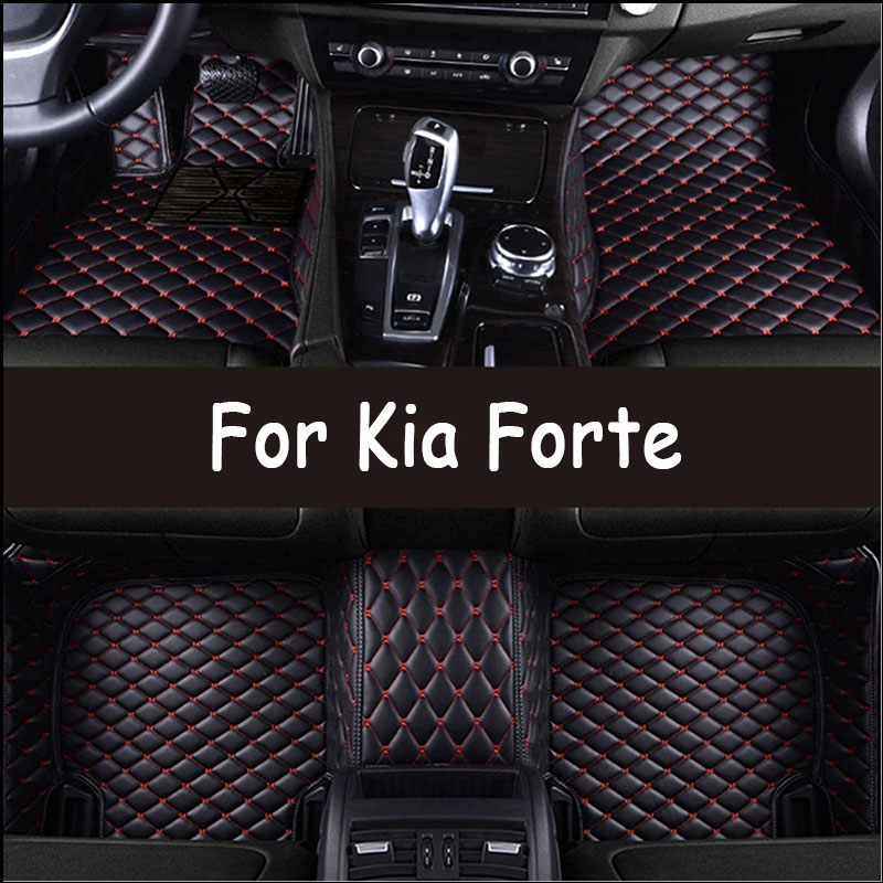 Car Floor Mats For Kia Forte 2009 to 2018Custom Foot Pads Carpet Cover Interior Accessories