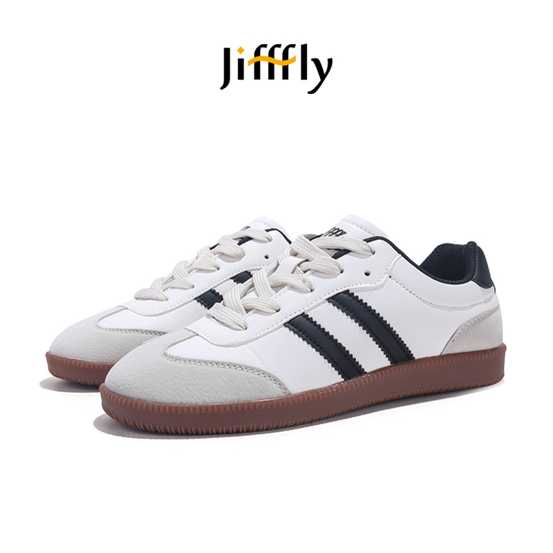 Jifffly sier German training shoes for men and women with thick soles for summer 2025, new retro classic versatile student sports