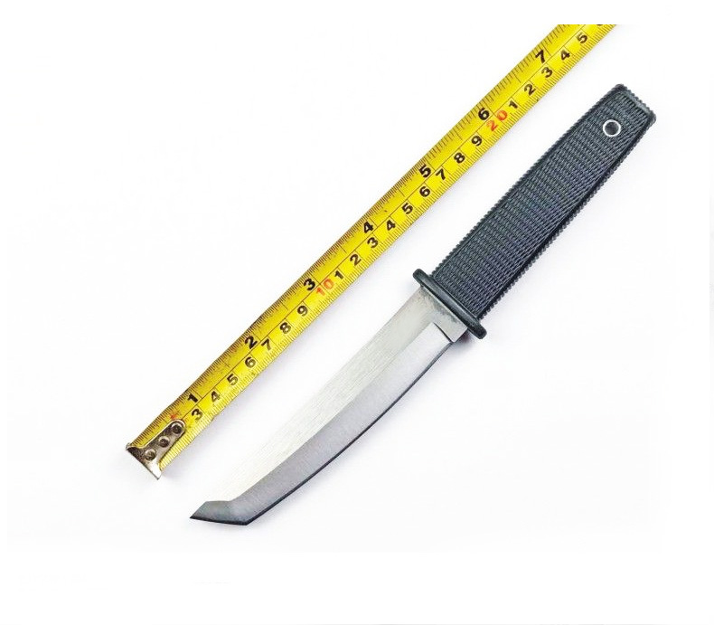 Excellent 10 Inch Camping Katana Kobun Sammi Tactical Fixed Knife Tanto Blade Nylon Fibre Handle Combat Military Knives Outdoor Camping Hunting Survival EDC Tools