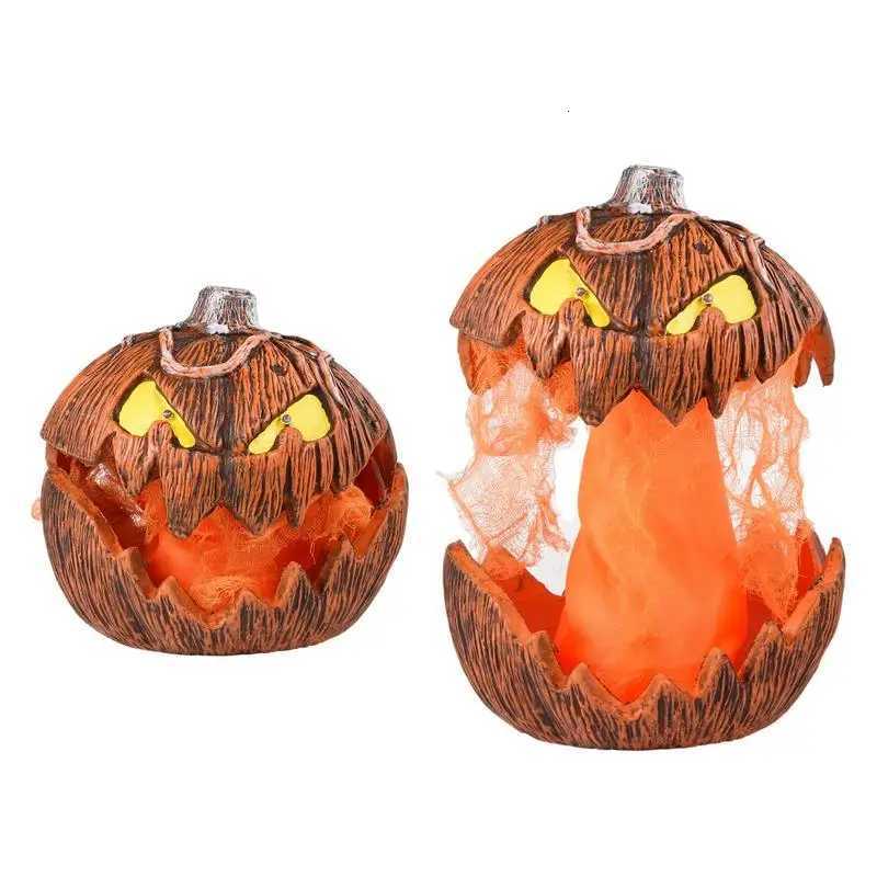 Halloween Gourd Pumpkin Lighting Halloween Gourd Jack-O-Lantern Decor Mouth Open Talking Halloween Pumpkin Lights For Indoor XJ250804