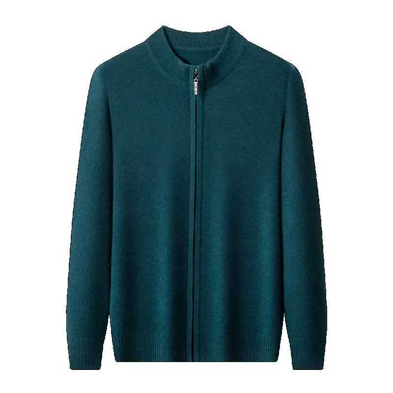 Knitted Cardigan Mens 2024 Autumn and Winter New Mens Casual Business Wool Sweater Jacket Mens Knitted Cardigan XJ250805
