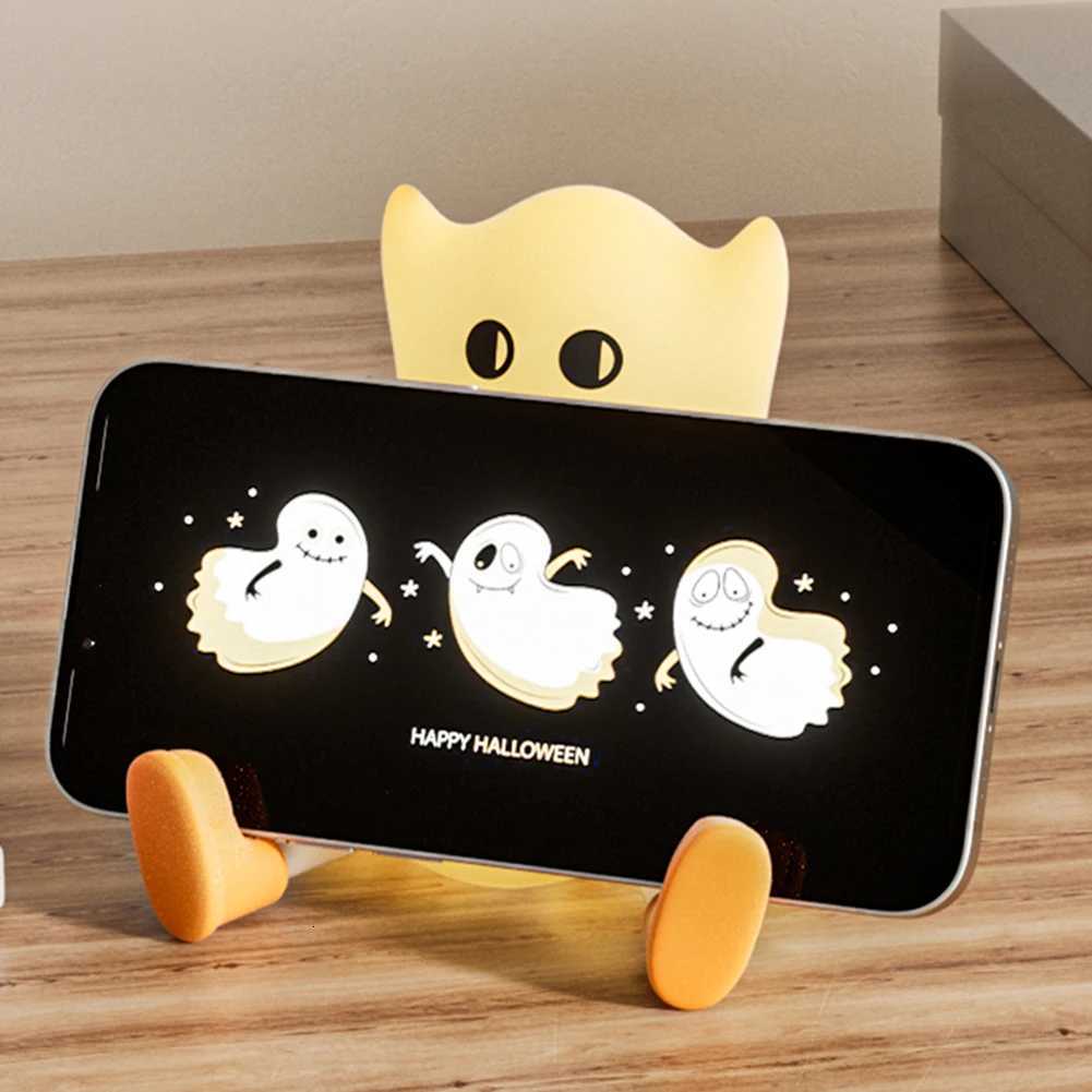 uthch Sensor Silicone LED Night Light Cute Pumpkin Ghost Mushroom Bedroom Lamps USB Rechargeable Dimmable Table Lamps Kids Gifts XJ250804