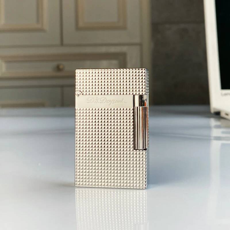 New vintage Lighter Bright Sound brass shell windproof gas lighter for cigarette men's gift high-quality