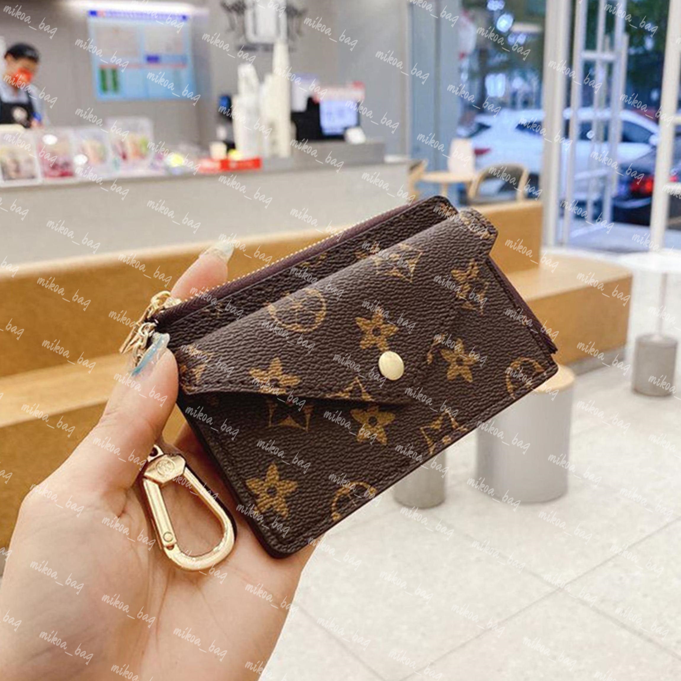 Designer wallet purse card holder Designer Fashion Womens Mini Zippy Organizer Wallet Coin Purse Key Pouch with box