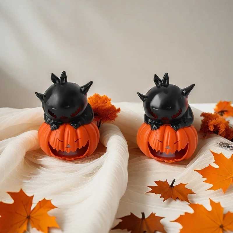 Halloween Pumpkin Lantern Creative Electronic Candle Light Decoration Props Atmosphere Night Light Ornament Funny Party SuppliesXJ250804