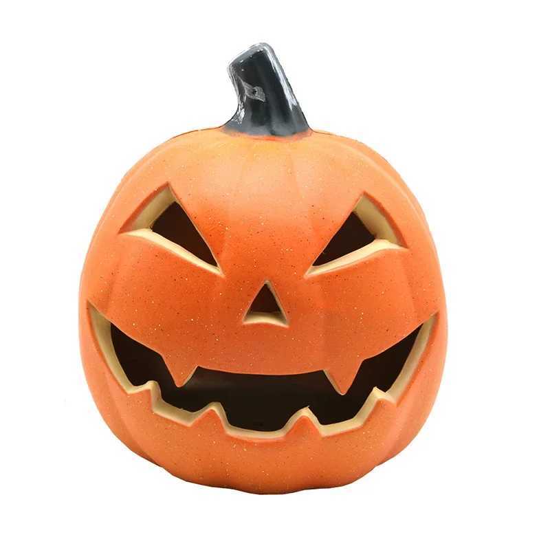 Halloween LED Pumpkin Lantern Glowing Pumpkin Decor Plastic Light Up Pumpkin Lighted Pumpkin Garden Patio Front Door Porch Decor XJ250804