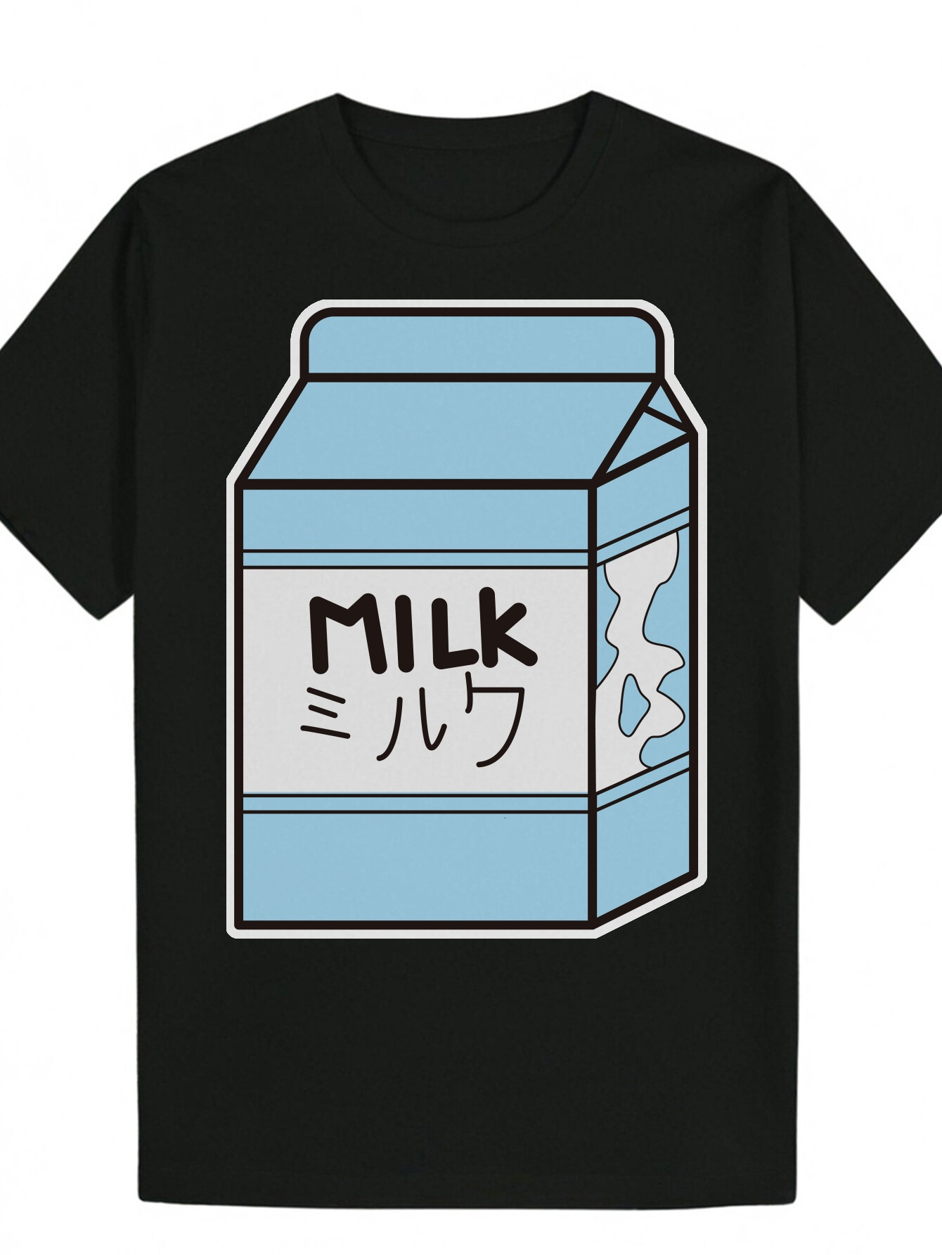 Summer Casual Round Neck Polyester (Polar Fleece) Letter Men's T-Shirt 24a87