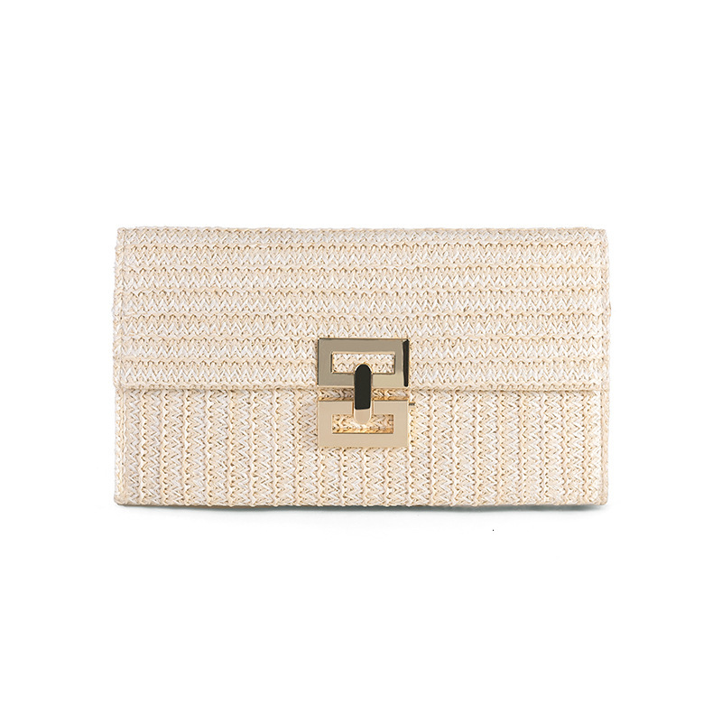 Luxury Brand Designer Bag Women's Clutch Casual Woven Bag 2025 Spring New European And American Style Straw Bag Women's Handbag Summer Vocat