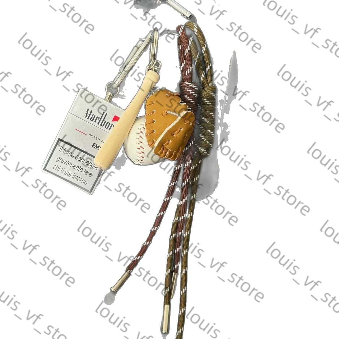 2025 Same Style Niche Baseball Car Keychain Bag Pendant Handmade Couple Woven Lanyard H250805