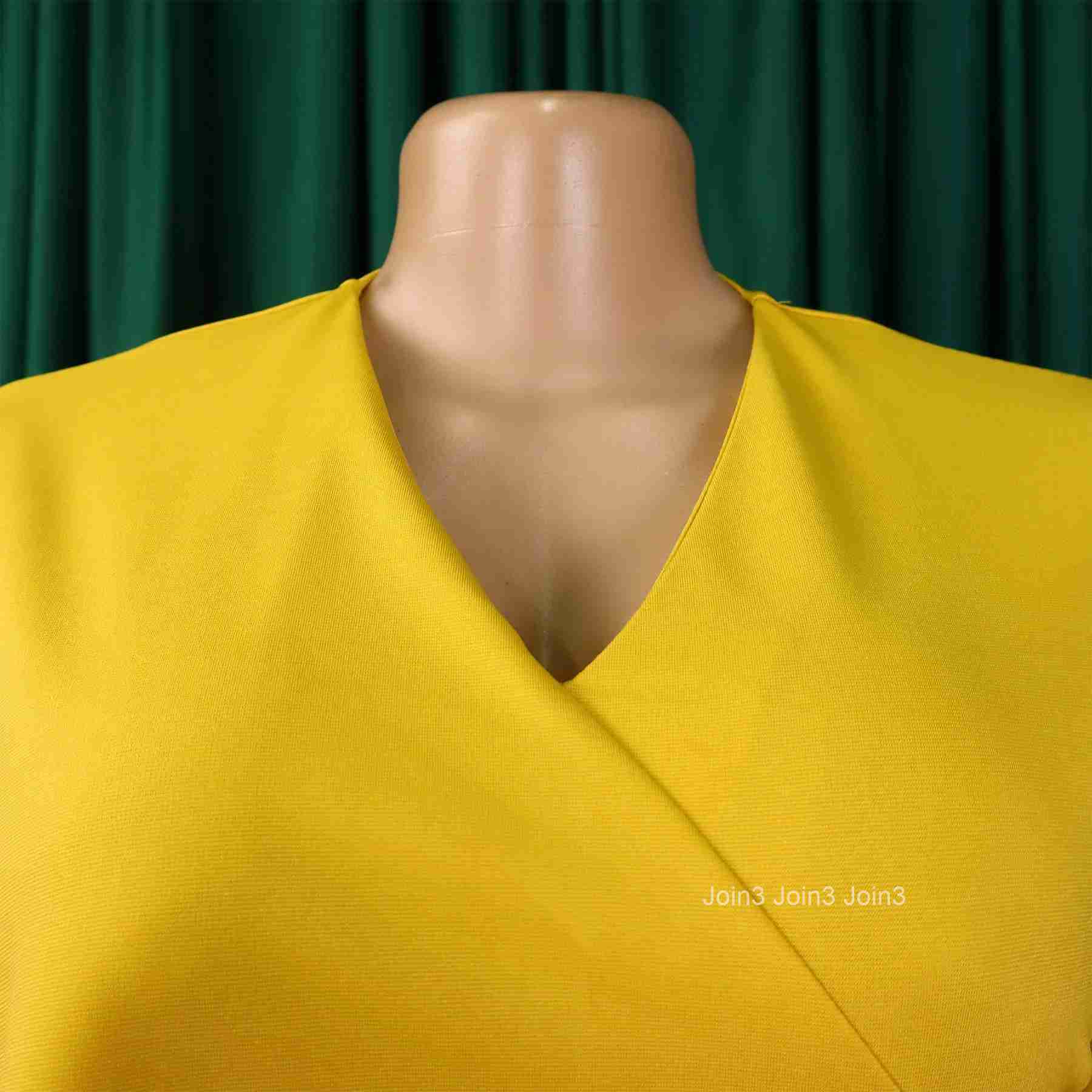 Elegant Office Dress for Women Professional V Neck Half Sleeve Solid Package Hips Mid Calf Formal Female Business Work Wear Robe