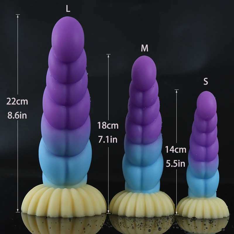 Simulated Dildo Anal Penetration Realistic Penis with Suction Cup Big Butt Plug Giant Monster Cock Dick Toy for Adults Men WomenXJ250806