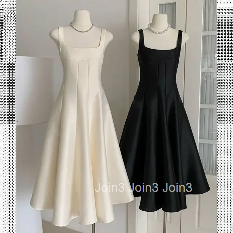 Summer Hepburn Style Gown with Waist-Cinching Gentle Satin Sheen Strapless Midi Dress Ball Dress Feminine And Elegant