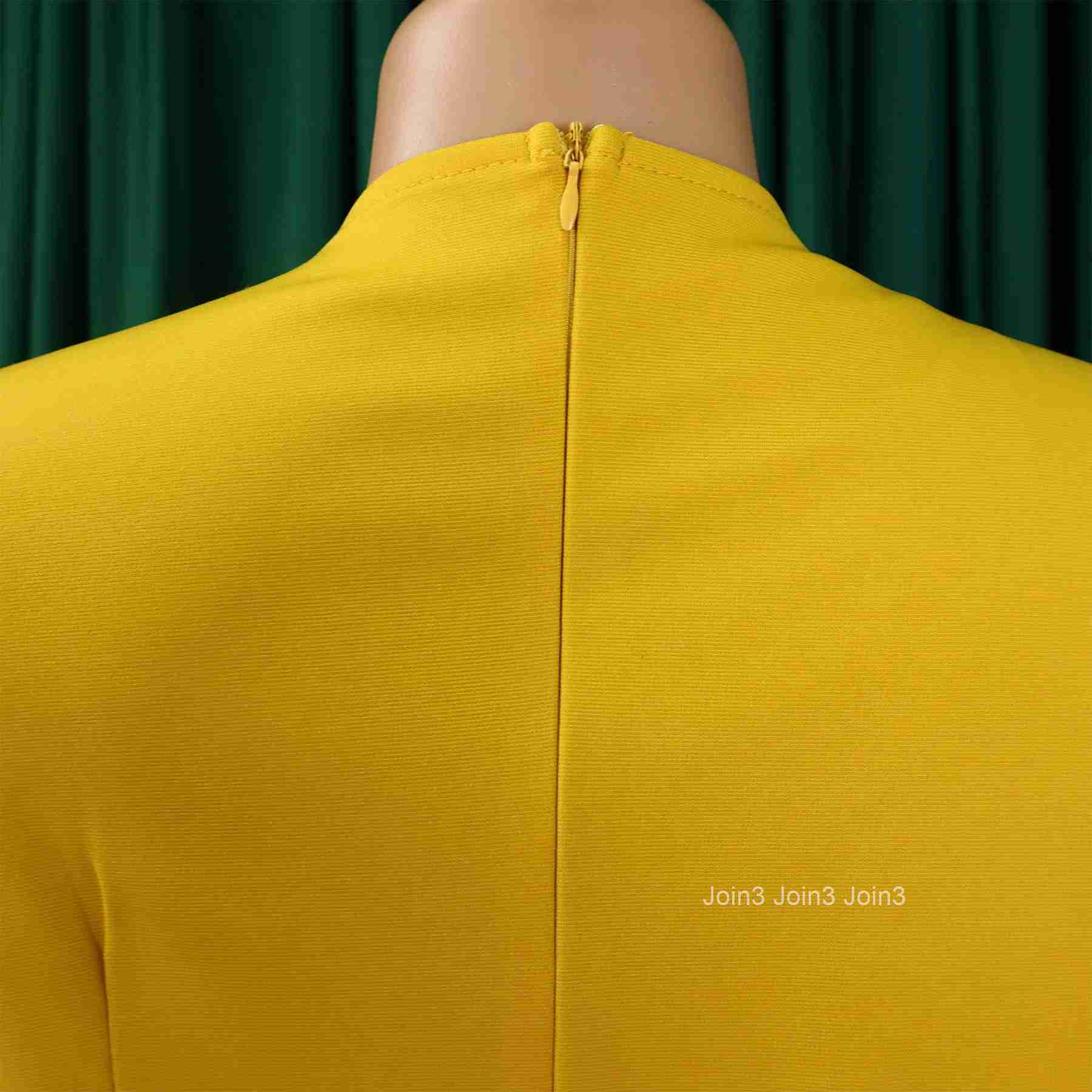 Elegant Office Dress for Women Professional V Neck Half Sleeve Solid Package Hips Mid Calf Formal Female Business Work Wear Robe