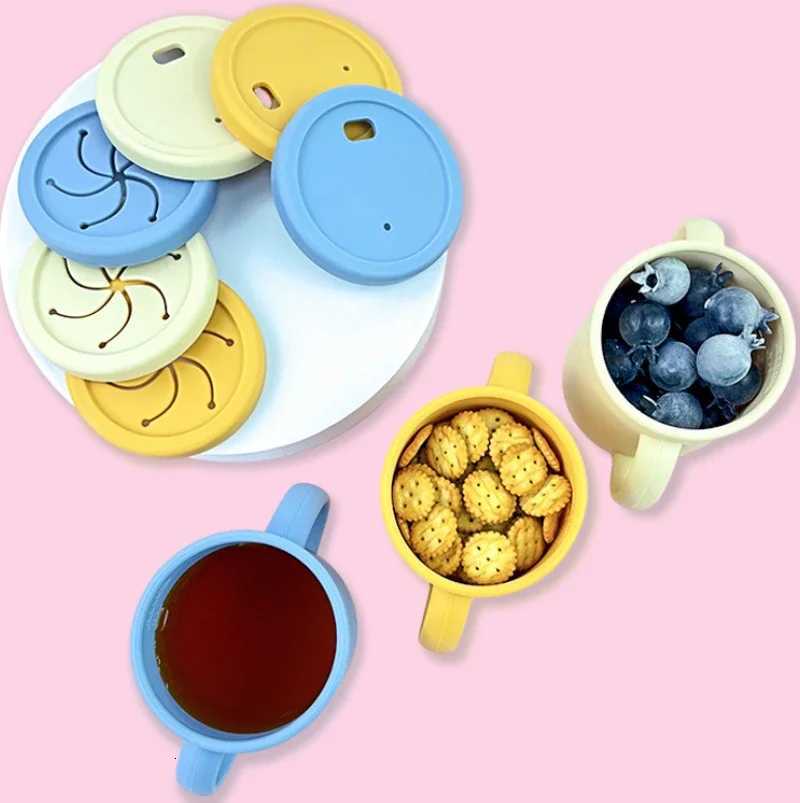 Food Grade Silicone Child Dish Set Baby Feeding Bowl Suction Plate Straw Cup Wooden Spoon Fork for Kids Tableware Toddler Dishes X250806