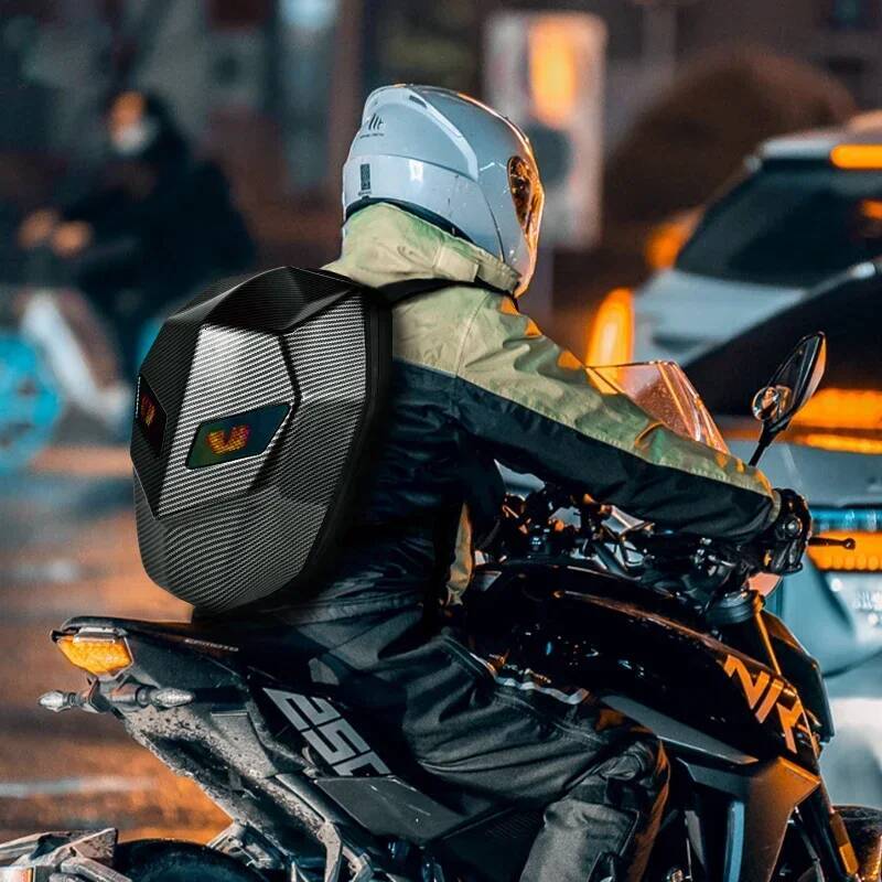 For Man Hard Shell LED Motorcycle Cycling Helmet for woman Business Travel Waterproof Laptop Backpack high-quality