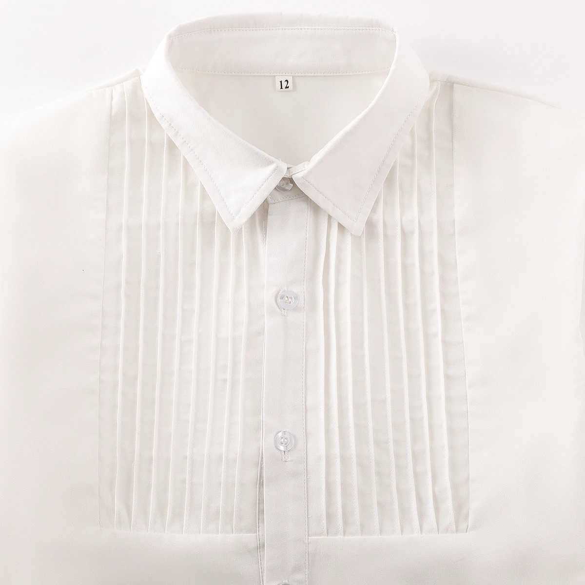 Shirt for Boys Oxford White Shirts Easter Church Birthday Wedding School Uniform Kids Gift Ceremony Formal Clothing X2508061