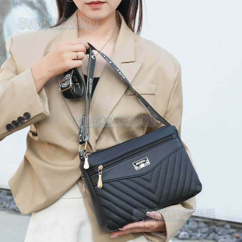 Middle-aged Womens Bag Autumn Winter New Large Capacity Fashion Ladies Shoulder Bag Trendy Phone Crossbody Bag H250806