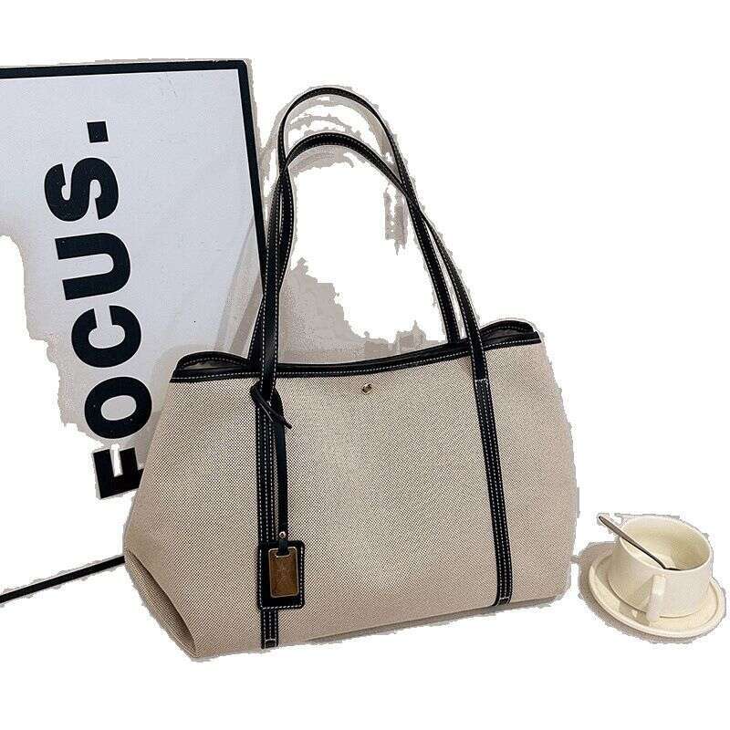 Casual Women 2025 New Trendy Versatile Shoulder Large Capacity Tote Bag For Class And Commute