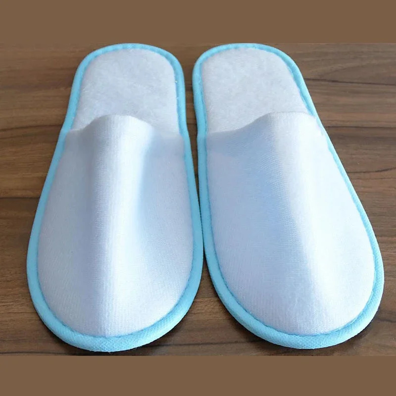 10 Pairs Luxurious Plush Slippers Women Men Travel el Slides Homestays Households Shoes Non-slip Disposable Slippers 250731