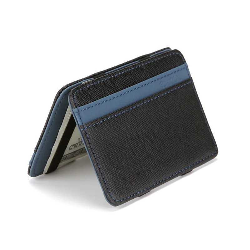 1PC Ultra Thin PU Leather Women Men Magic Wallets Short Business Holder Clutch Bag Case Pouch Mini Small Coin Purses XJ250806