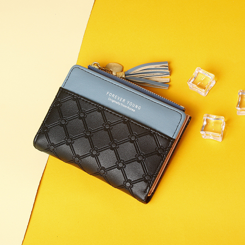New Women's Short Wallet Zipper 70% off Korean Style Tassel Simple Versatile Coin Storage