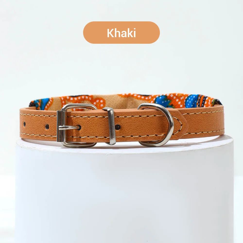 Adjustable Pets Banbana Collar PU Neck Scarf With Printed for Small Medium Large Dogs Cat Puppy Accessories Triangle Scarf XS-L 250805