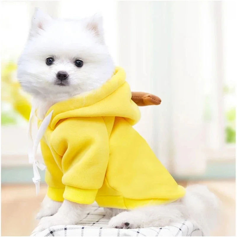Cute Fruit Dog Clothes for Small Dogs hoodies Warm Fleece Pet Clothing Puppy Cat Costume Coat for French Chihuahua Jacket Suit 250805