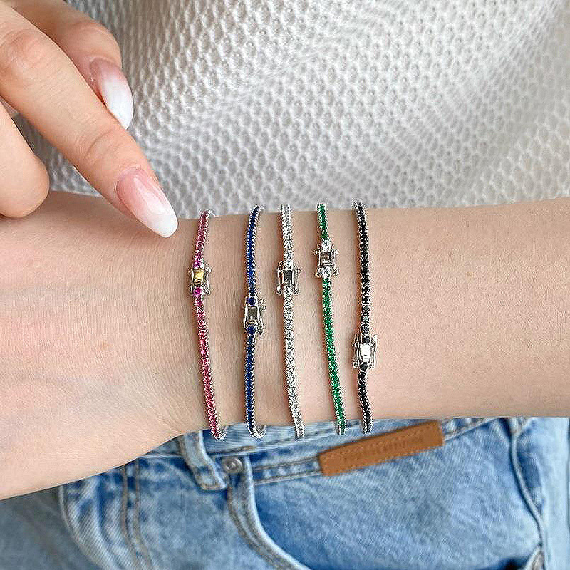 Hui Zhi Wing Jewelry New S Pure Sier Zircon Full Bracelet Fashion Style