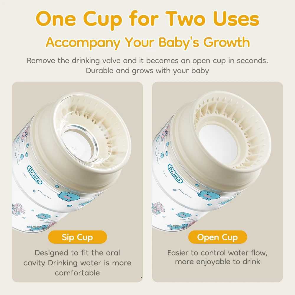 New 280ml Baby 360 Degrees Drinking Water Learning Drinking Cup Baby Sucking Cup Flip Lid Leakproof Infants Water Cups BPA Free X250806