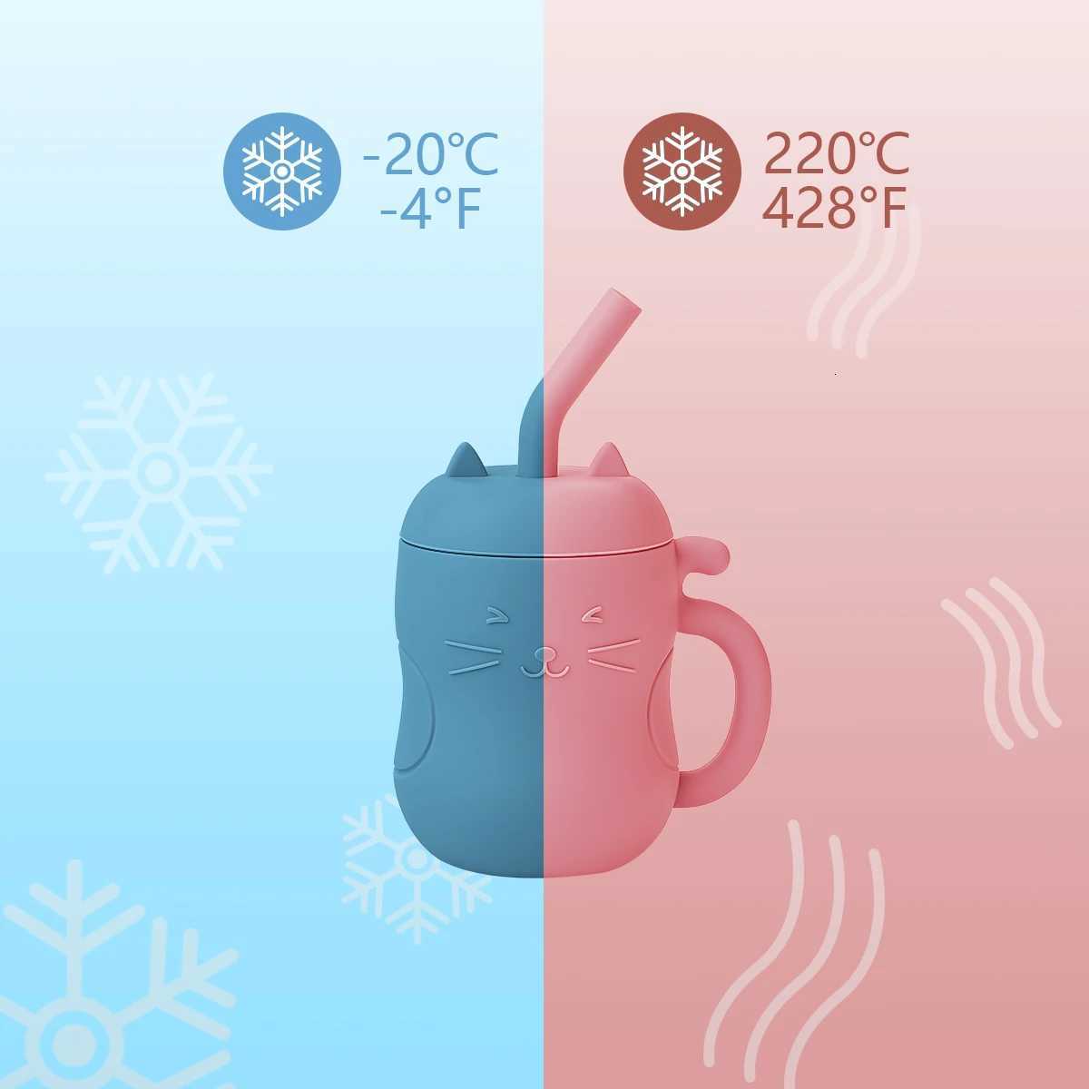 150ML Baby Learning Feeding Cup Kid Feeding Drinkware Straw Bottles Anti-Hot Leakproof Silicone Tableware Toddler Water Bottle X2508061