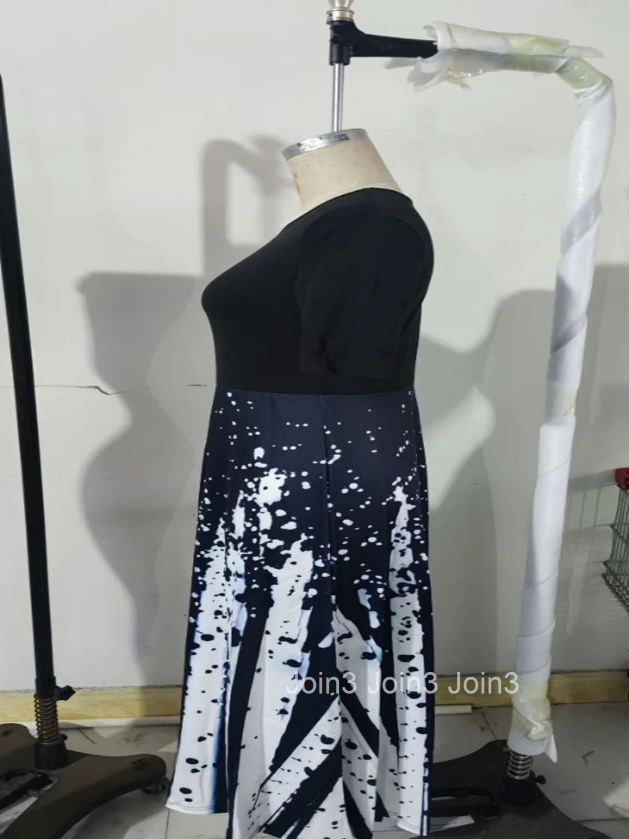 LW Womens Casual dresses short sleeve Pocket Design A Line Dress office Elegant Fashion maxi dress vestido Womens Clothing