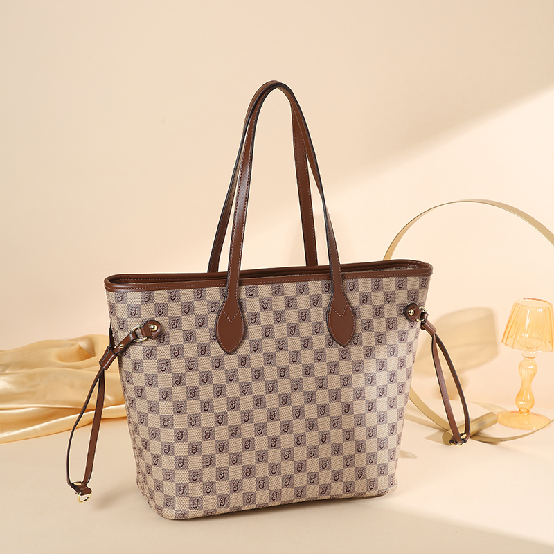 MKF designer bag free shipping Light luxury High quality casual tote bag versatile classic Check Plaid Tartan vintage handbag for woman