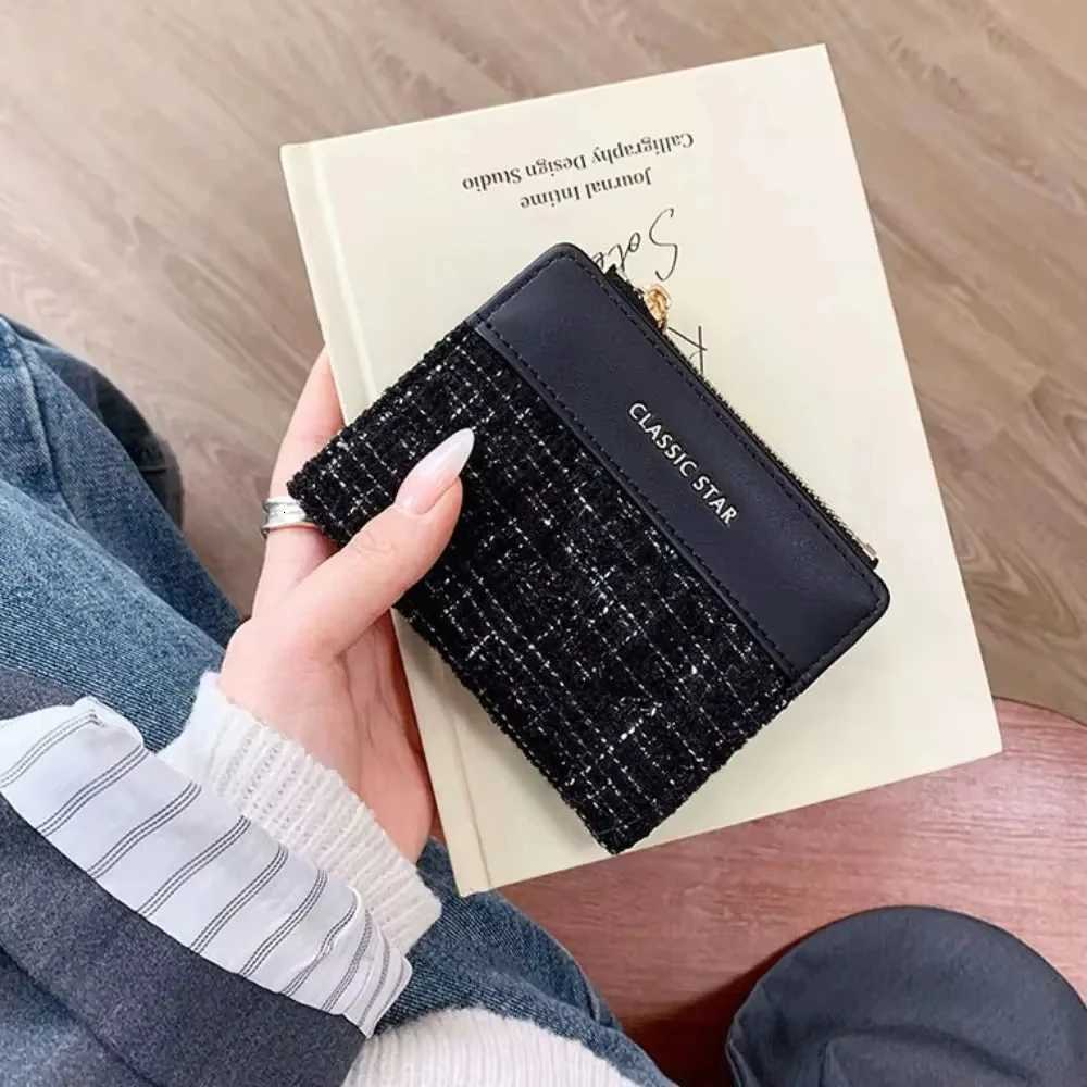 Women Mini Cute PU Leather Thread Short Wallet Ins Large Capacity Retro Fashion Coin Money Bag XJ250806