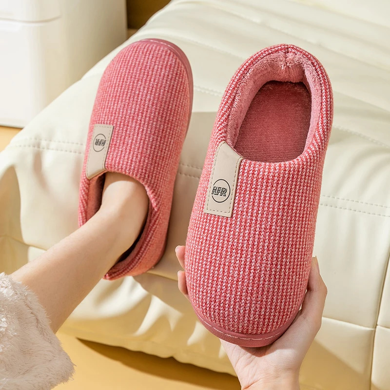 Winter Warm Shoes Woman Men Indoor Slippers Soft Plush Lovers Home Floor Slipper Anti-slip Ladies Bedroom Slides SH08212 250731