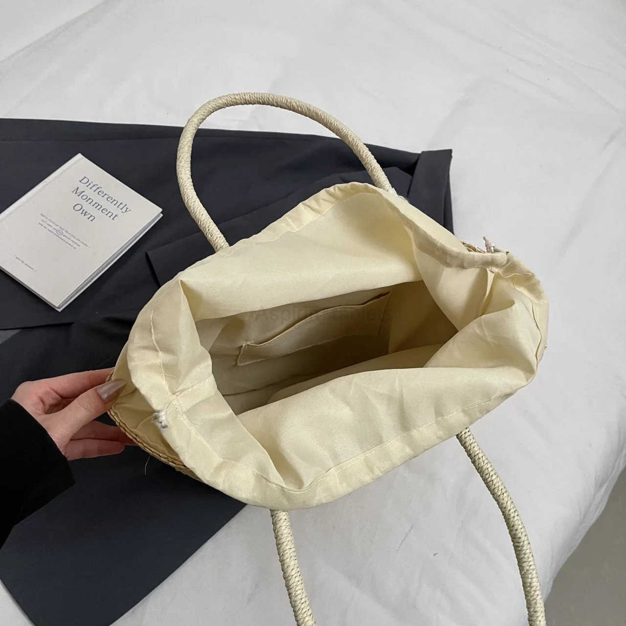 Large Capacity Beach Shoulder Bag Designer Embroidery Handbag Summer Handmade Rattan Bag Fashion Basket Straw Shopping Bag M250806